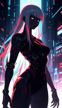 Gaya Anime Cyberpunk