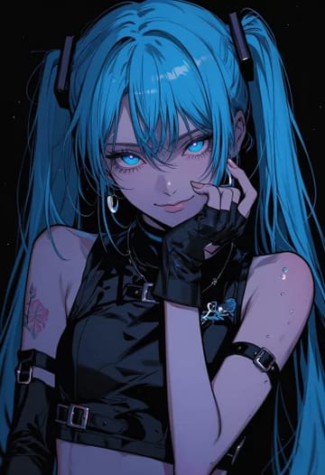Dunkler Synth Anime