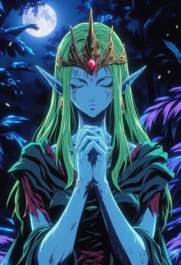 Fantasia Negra Anime 90s