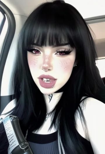 Goth Girl Influencer