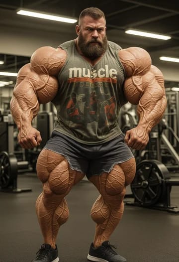 Muskelbodybuilder